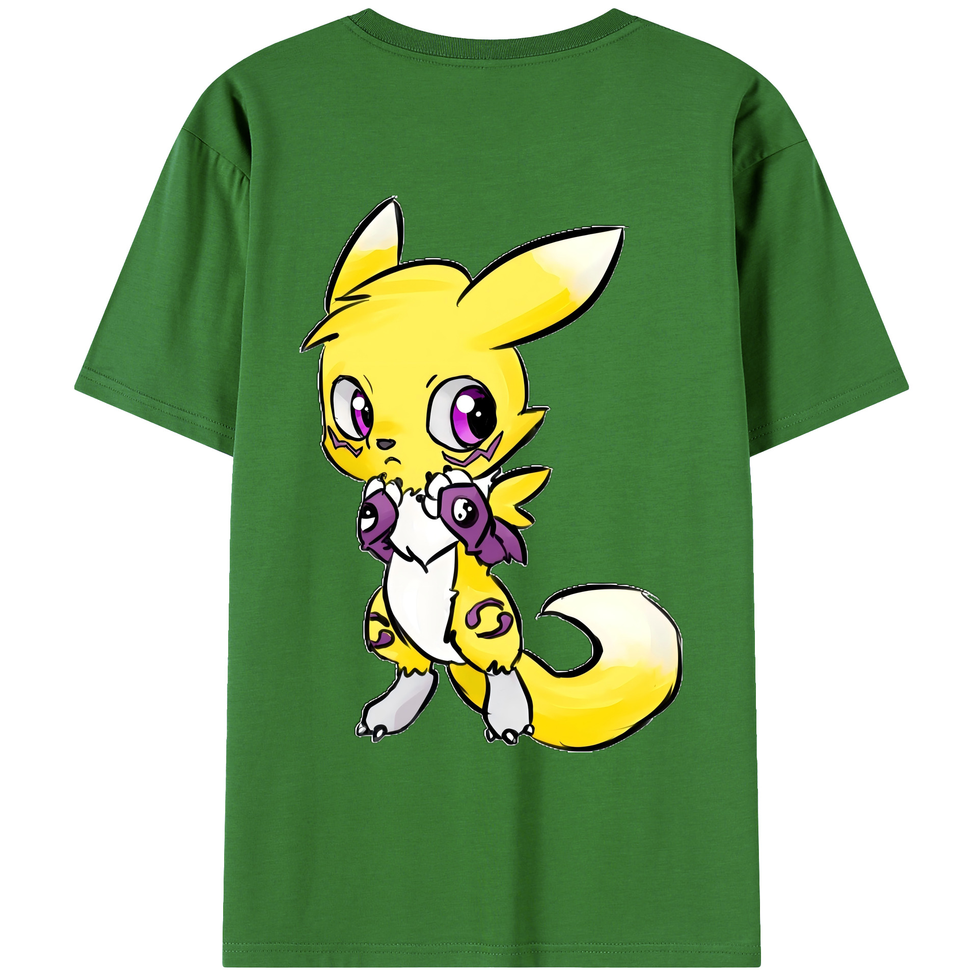 （画像用） Digimon デジタルモンスター/デジモン レディース半袖Tシャツ(バックプリント)
